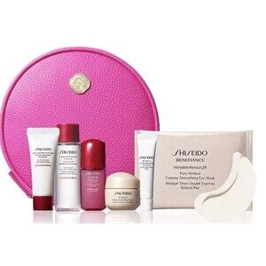 Shiseido BENEFIANCE 7pc Skincare Wrinkle Smoothing Travel Gift Set | NEW
